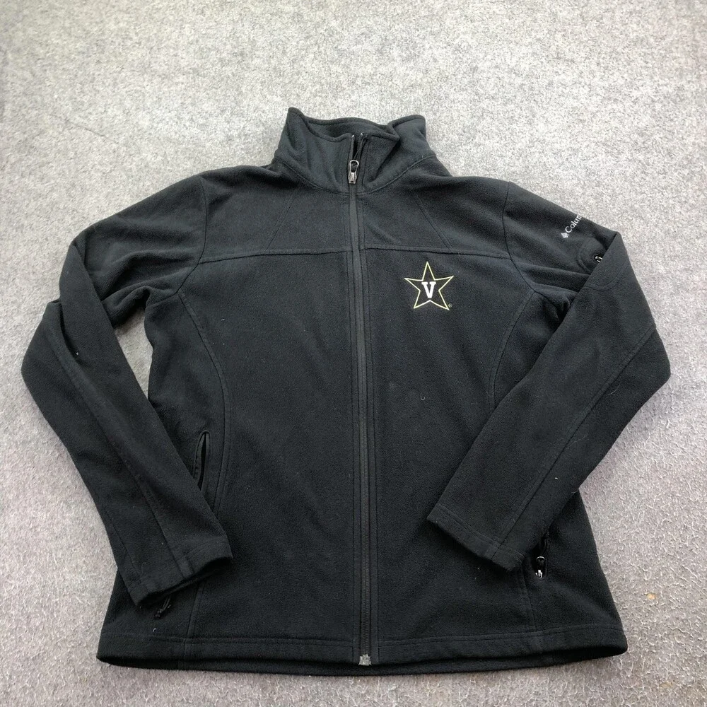 Vanderbilt Commodores Jacket Womens Large Black NCAA Football Columbia Fleece